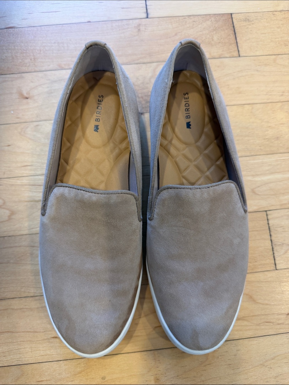 Birdies, Swift Classic Shell Suede Slip-On, size 7